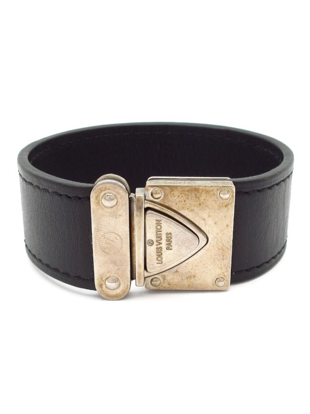 Louis Vuitton Bracelet Nomad M Koala Leather Noir